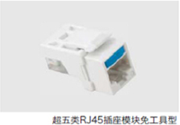超五類RJ45插座模塊免工具型